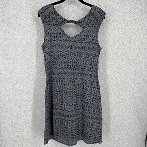 Marmot Annabell Athletic Dress Size M Gray Geometric Outdoor UPF Wide Strap EUC